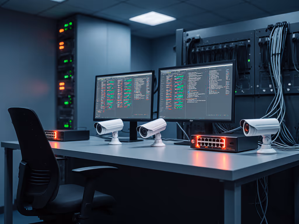 real-world_security_system_outage_testing_setup_with_simulated_internet_disruptions