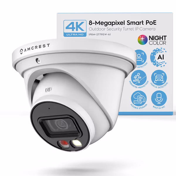 Amcrest UltraHD 4K (8MP) IP PoE AI Camera